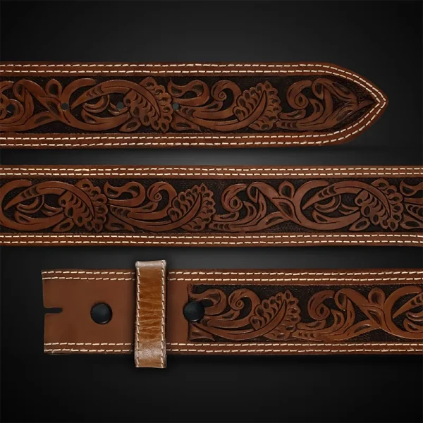 Crepe Myrtle Leather Belt
